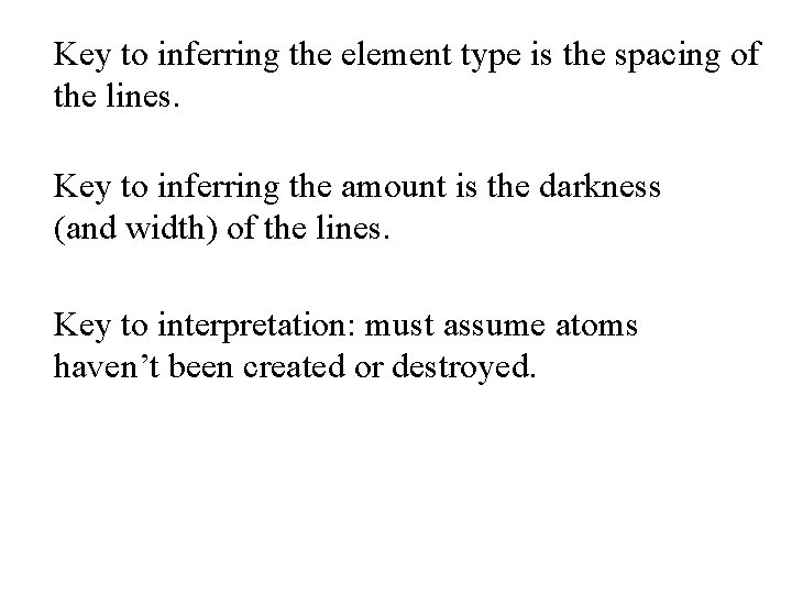 Key to inferring the element type is the spacing of the lines. Key to