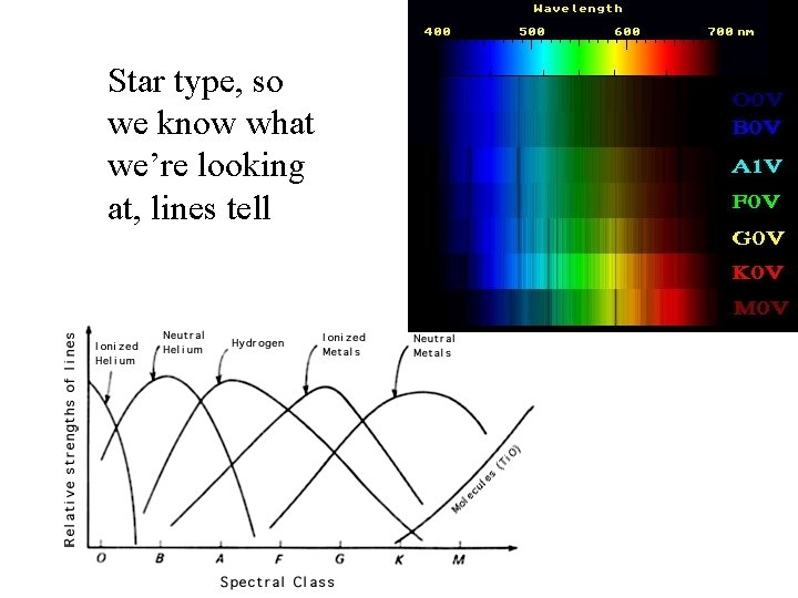 Star type, so we know what we’re looking at, lines tell 