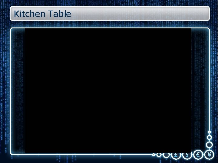 Kitchen Table 