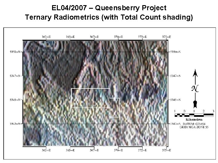 EL 04/2007 – Queensberry Project Ternary Radiometrics (with Total Count shading) 