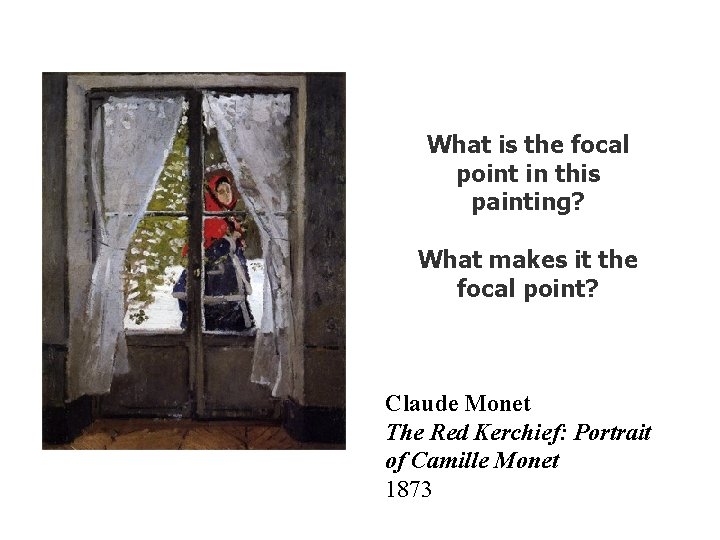 What is the focal point in this painting? What makes it the focal point?