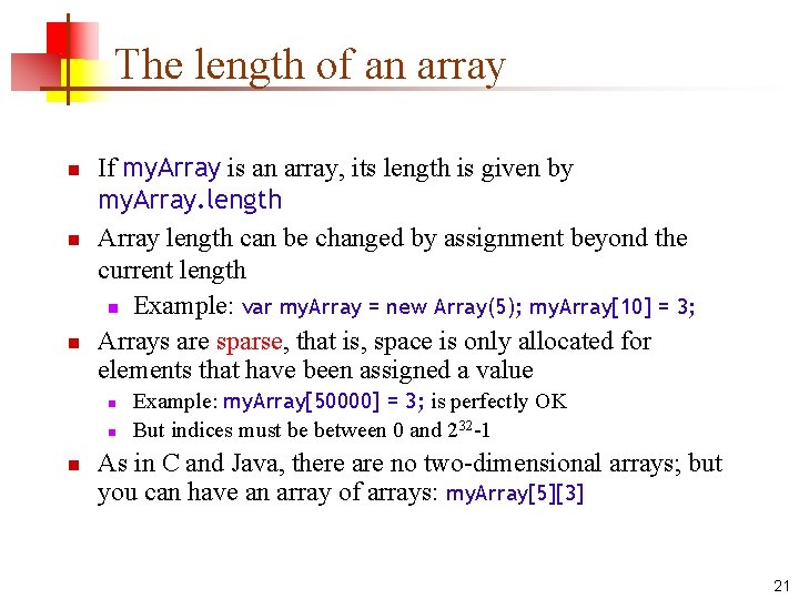 The length of an array n n n If my. Array is an array, The length of an array n n n If my. Array is an array,