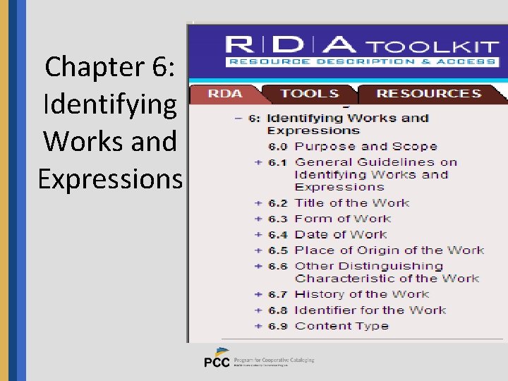 Chapter 6: Identifying Works and Expressions 