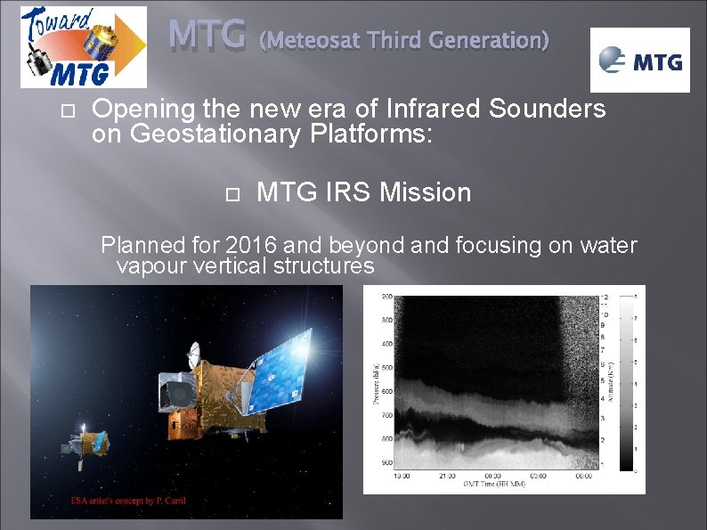 MTG (Meteosat Third Generation) Opening the new era of Infrared Sounders on Geostationary Platforms: