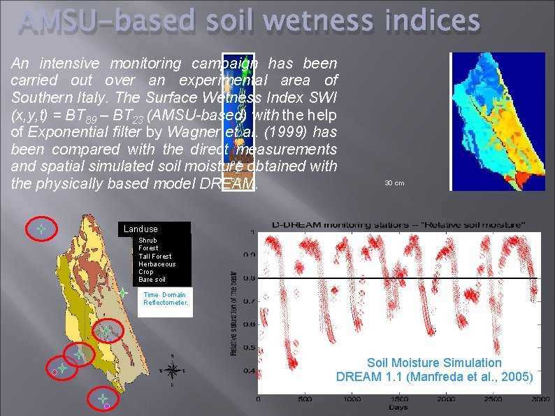 AMSU-based soil wetness indices An intensive monitoring campaign has been carried out over an