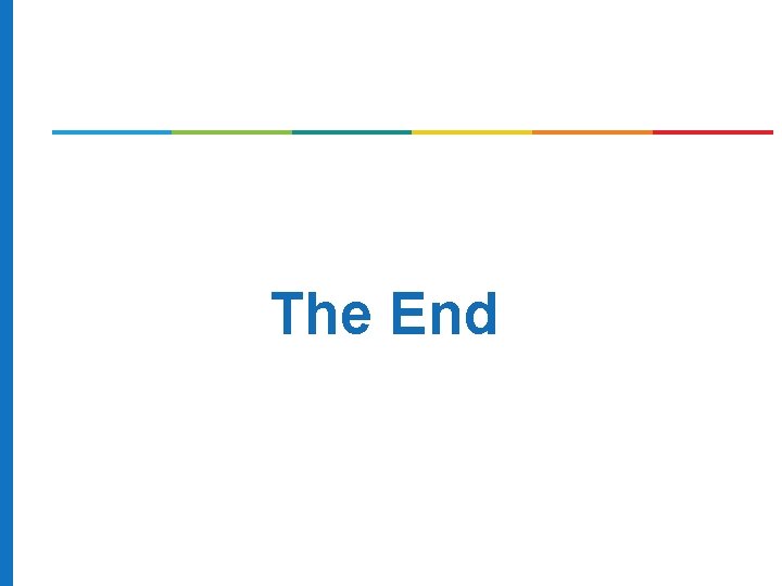 The End 