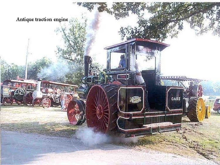 Antique traction engine 