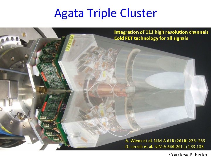 Agata Triple Cluster Integration of 111 high resolution channels Cold FET technology for all