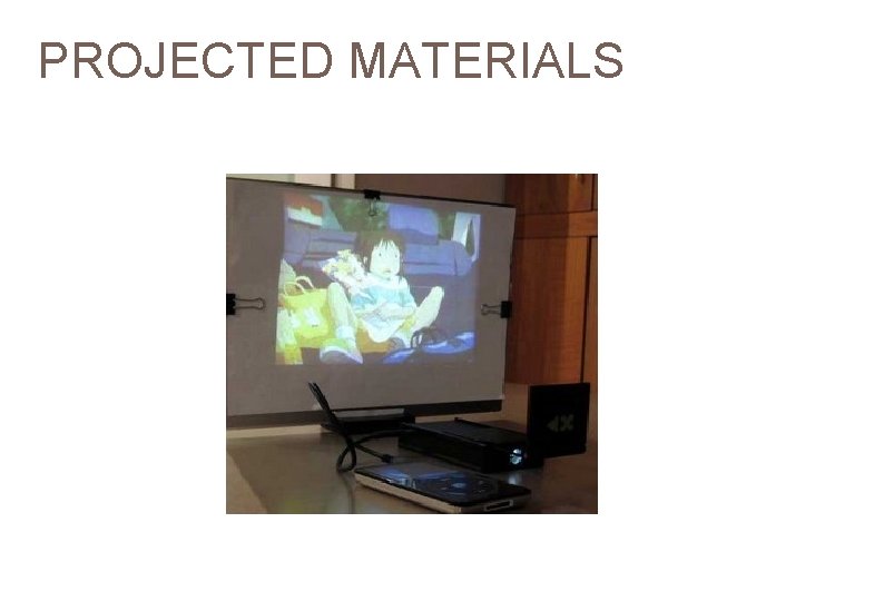 PROJECTED MATERIALS 