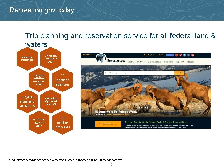 Recreation. gov today Trip planning and reservation service for all federal land & waters