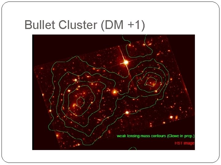 Bullet Cluster (DM +1) 