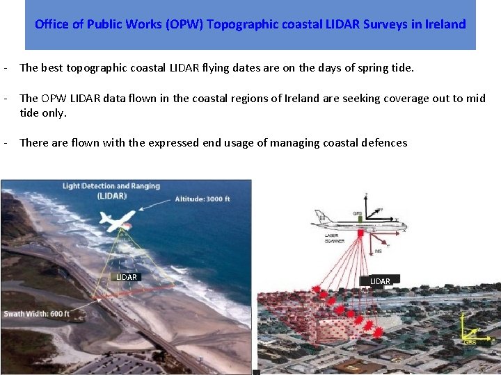 Office of Public Works (OPW) Topographic coastal LIDAR Surveys in Ireland - The best
