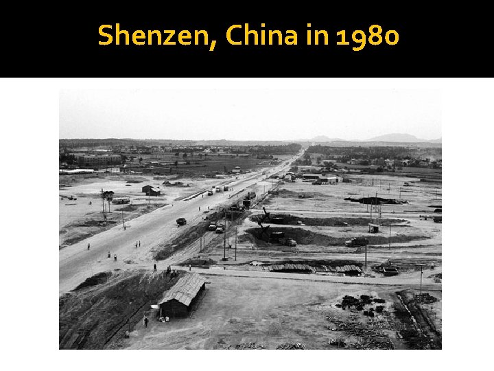 Shenzen, China in 1980 