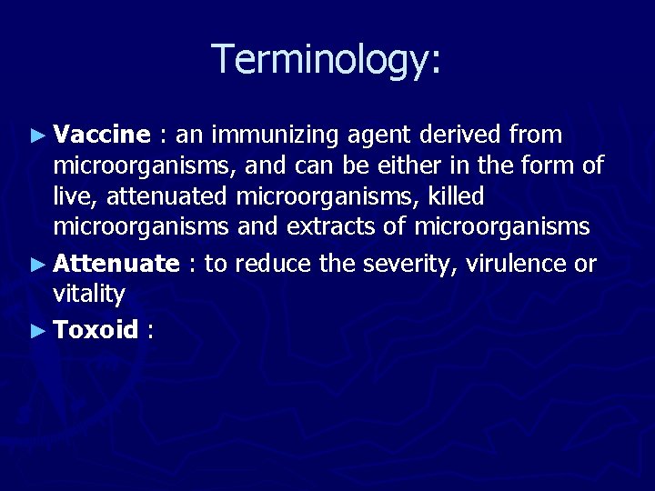 Vaccines and Immunisation Medical Microbiology SBM 2044 Immunisation