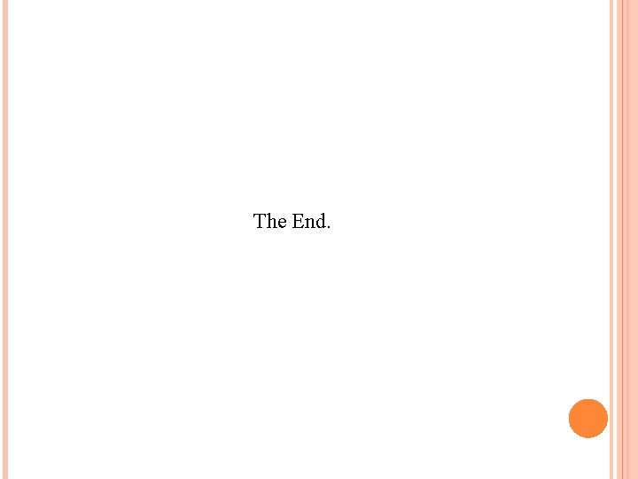 The End. 