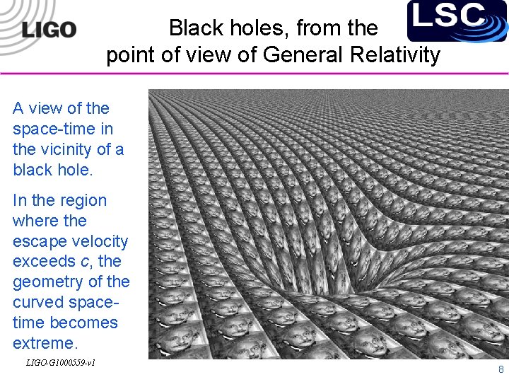 Black holes, from the point of view of General Relativity A view of the