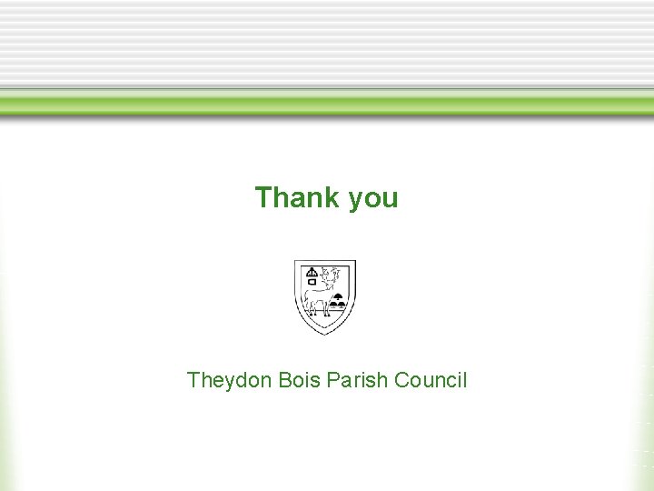 Thank you Theydon Bois Parish Council 