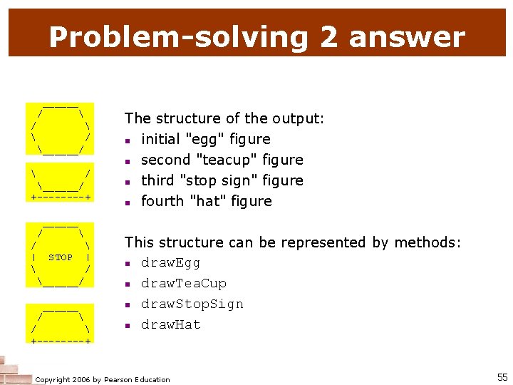 Problem-solving 2 answer ______ /   / ______/ +----+ The structure of the
