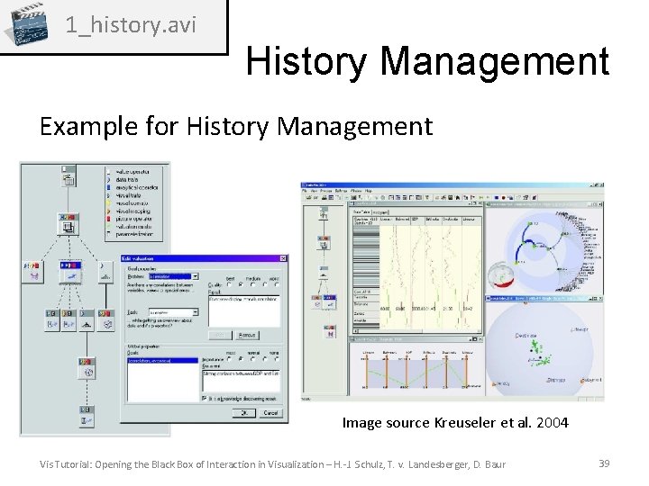 1_history. avi History Management Example for History Management Image source Kreuseler et al. 2004