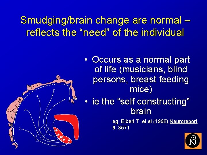 Smudging/brain change are normal – reflects the “need” of the individual • Occurs as