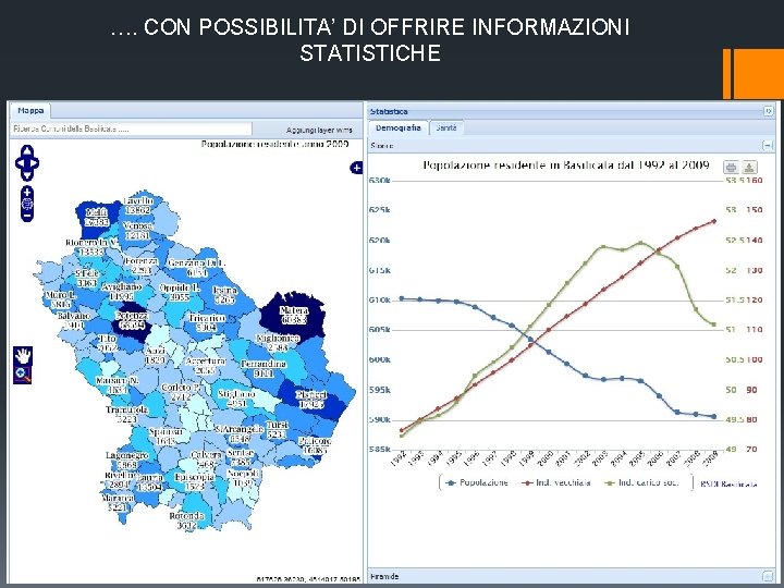 …. CON POSSIBILITA’ DI OFFRIRE INFORMAZIONI STATISTICHE 