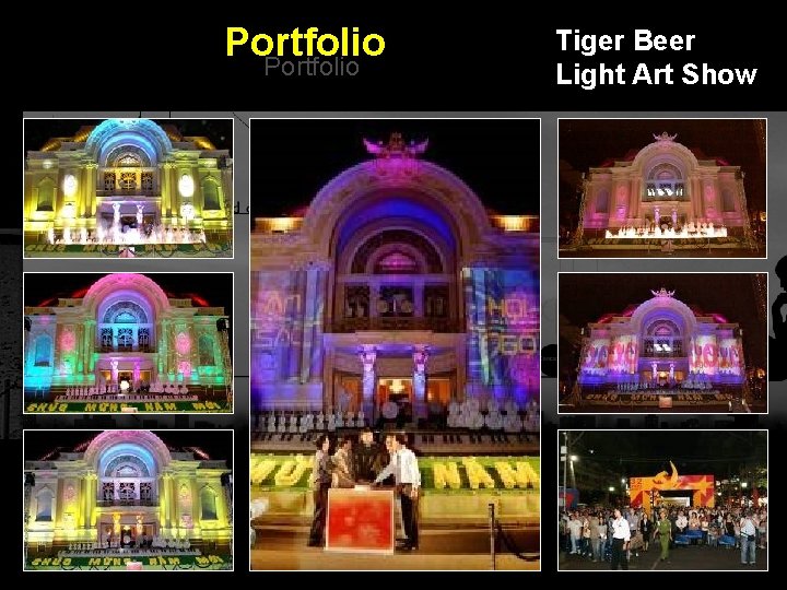 Portfolio Tiger Beer Light Art Show Integrated BTL Marketing Communications 