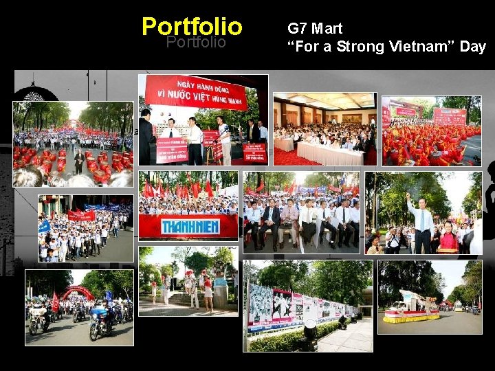 Portfolio G 7 Mart “For a Strong Vietnam” Day Integrated BTL Marketing Communications 