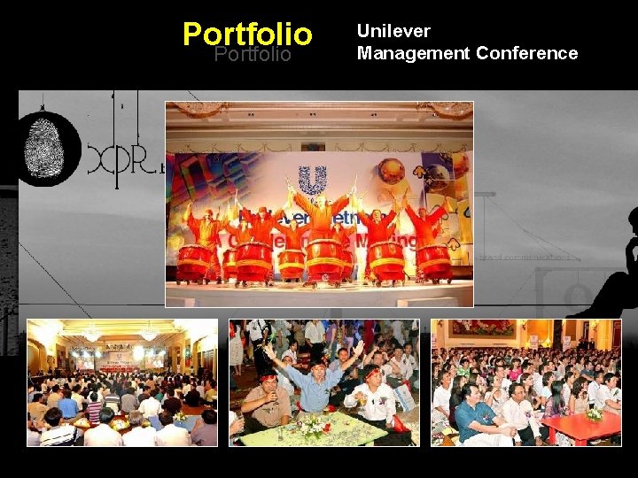 Portfolio Unilever Management Conference Integrated BTL Marketing Communications 