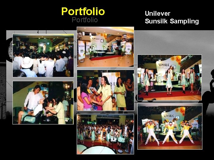 Portfolio Unilever Sunsilk Sampling Integrated BTL Marketing Communications 