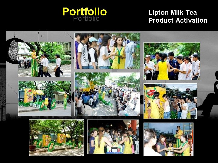 Portfolio Lipton Milk Tea Product Activation Integrated BTL Marketing Communications 