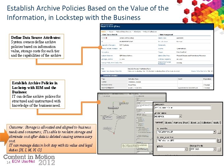Establish Archive Policies Based on the Value of the Information, in Lockstep with the