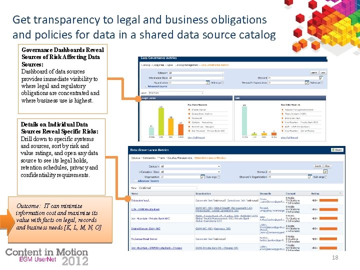 Get transparency to legal and business obligations and policies for data in a shared