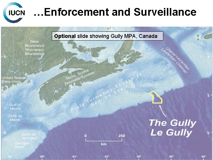 …Enforcement and Surveillance Optional slide showing Gully MPA, Canada 