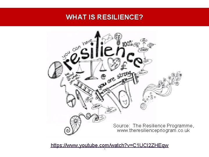 WHAT IS RESILIENCE? Source: The Resilience Programme, www. theresiliencepriogram. co. uk https: //www. youtube.