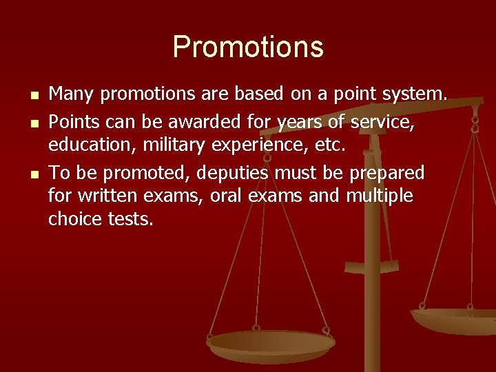 Promotions n n n Many promotions are based on a point system. Points can