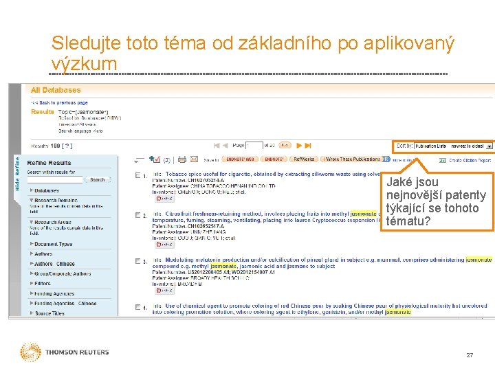 Sledujte toto téma od základního po aplikovaný výzkum Jaké jsou nejnovější patenty týkající se