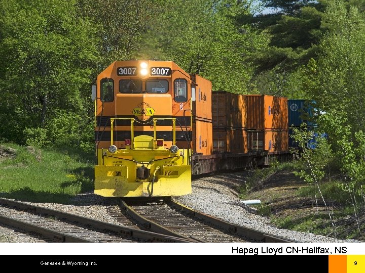 Hapag Lloyd CN-Halifax, NS Genesee & Wyoming Inc. 9 