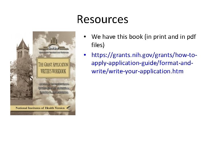 Resources • We have this book (in print and in pdf files) • https: