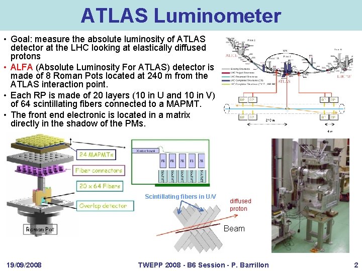 ATLAS Luminometer • Goal: measure the absolute luminosity of ATLAS detector at the LHC