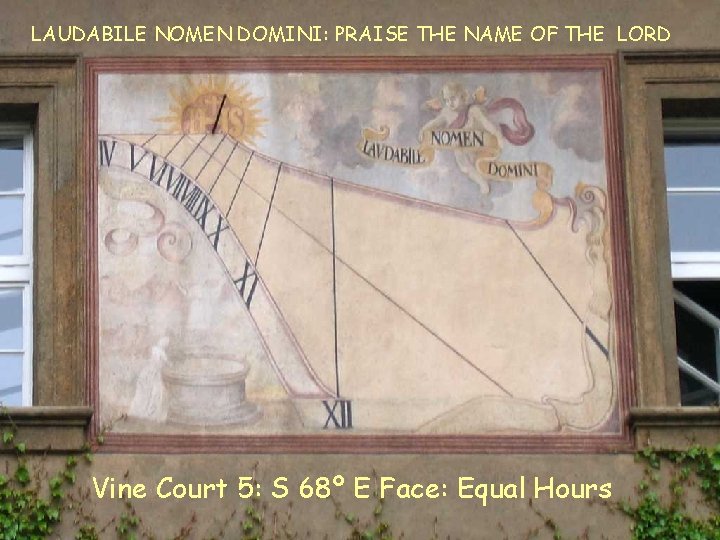 LAUDABILE NOMEN DOMINI: PRAISE THE NAME OF THE LORD VC 5 E Equal Vine