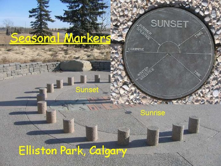 Seasonal Markers Sunset Sunrise Elliston Park, Calgary 