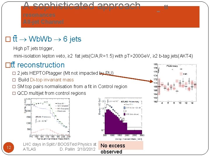 A sophisticated approach tt resonances All-jet Channel � tt Wb. Wb 6 jets High