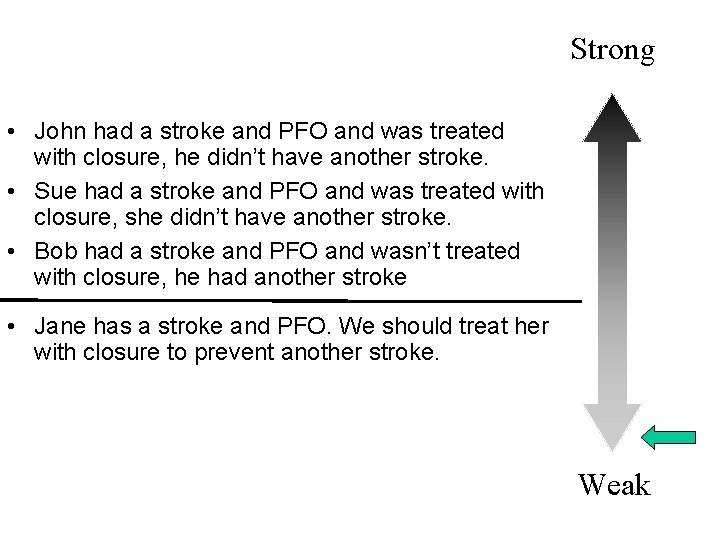 Strong • John had a stroke and PFO and was treated with closure, he