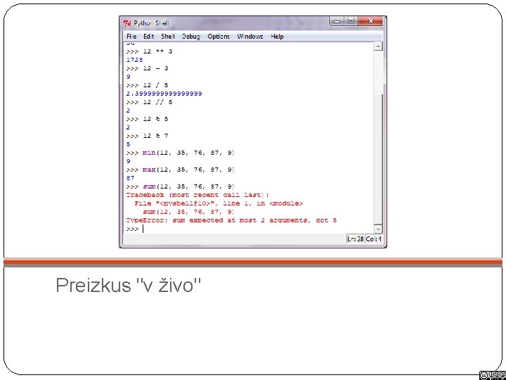Preizkus "v živo" 