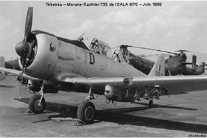 Tébessa – Morane-Saulnier 733 de l’EALA 6/70 – Juin 1956 (Henri Gantès) 