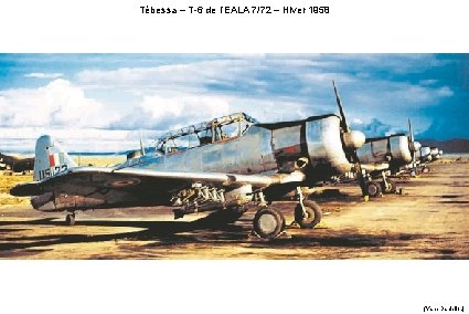 Tébessa – T-6 de l’EALA 7/72 – Hiver 1958 (Yann Daniellou) 