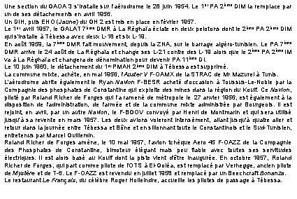 Une section du GAOA 3 s'installe sur l'aérodrome le 28 juin 1954. Le 1