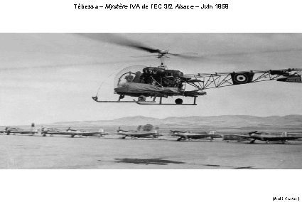 Tébessa – Mystère IVA de l’EC 3/2 Alsace – Juin 1959 (André Kraether) 