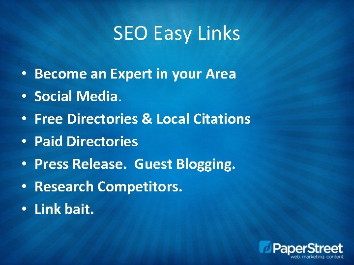 SEO Easy Links • • Become an Expert in your Area Social Media. Free