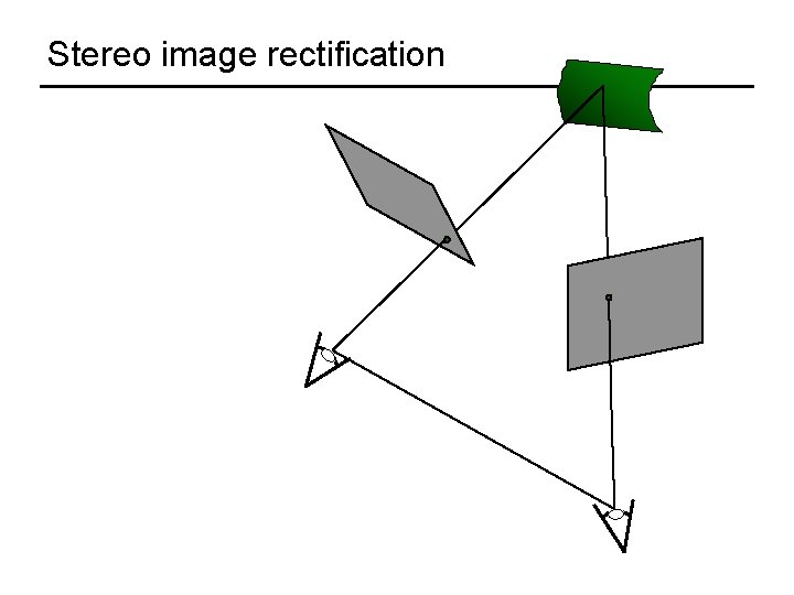 Stereo image rectification 